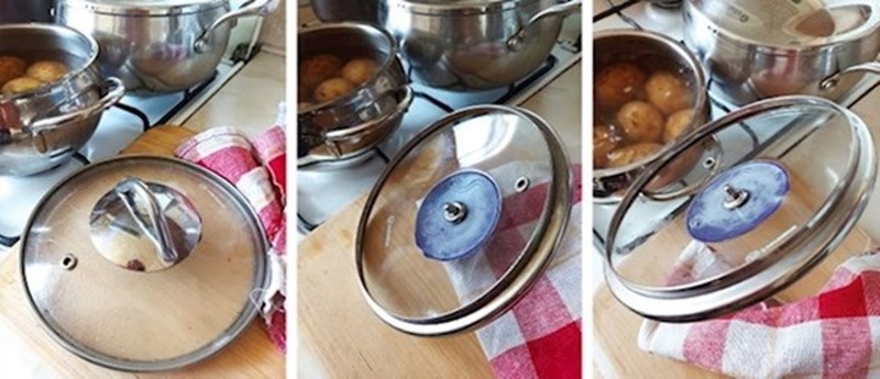 Ručke većine lonaca služe i kao mjesto za odložiti poklopac.