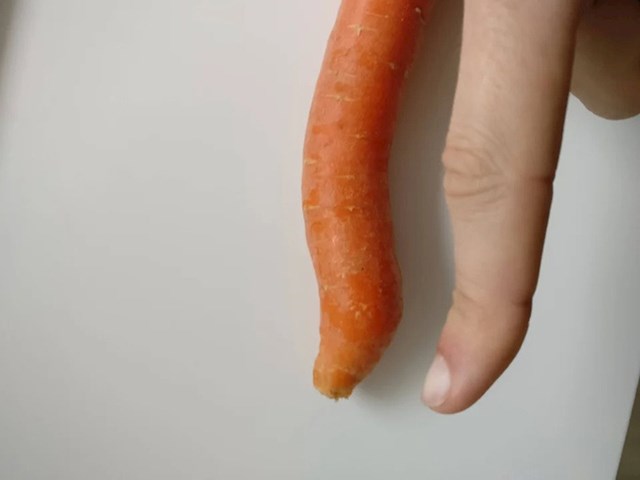 "Pronašao sam mrkvu koja je istog oblika kao moj prst!"