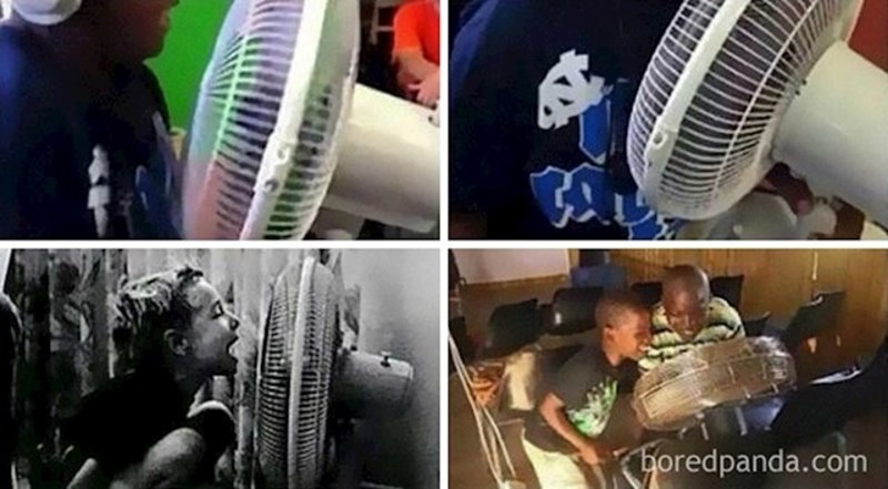 Svi smo govorili "AAAAAUAAAAAEEEEEIIIII" dok je ventilator puhao u nas... Bio je to tadašnji "autotune".