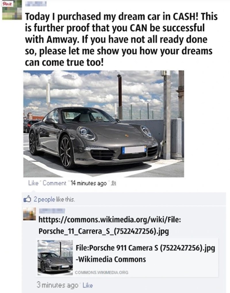 Uzeo je sliku s Wikipedije i pokušao prodati priču da je ovo njegov auto...