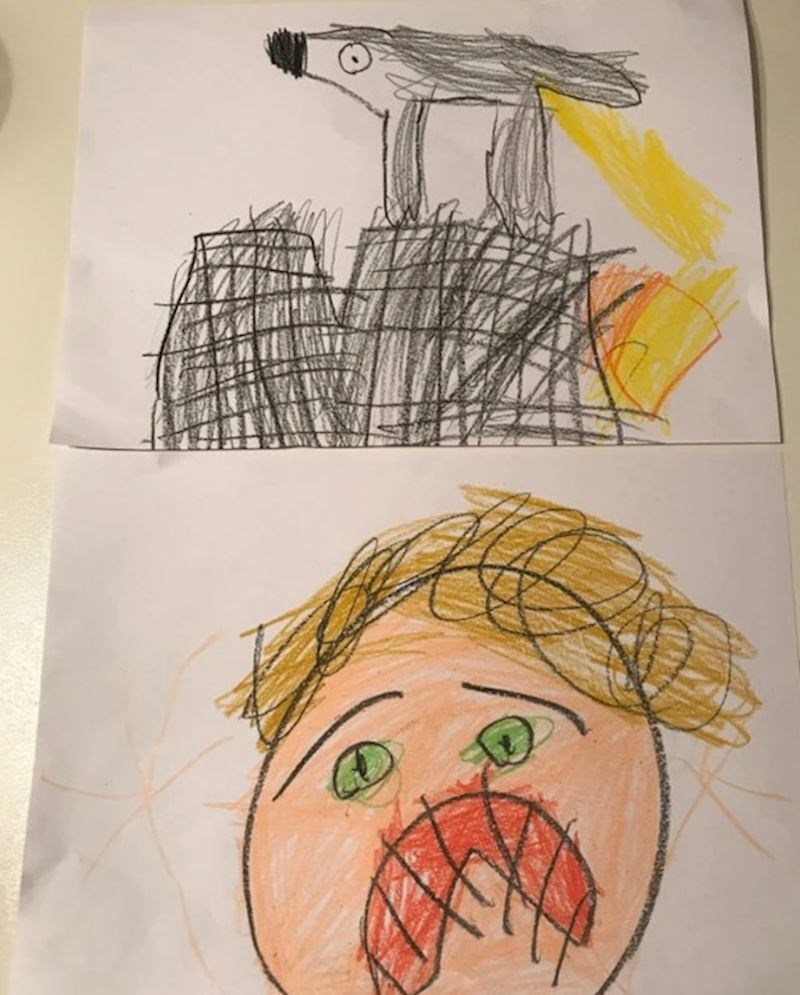 "Pas se popiškio na kauč i naša kćer je sve odlučila dokumentirati na crtežu"