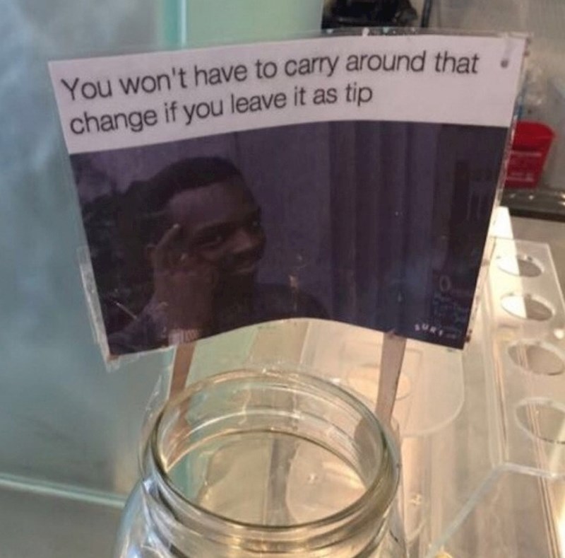 8. "Ovaj natpis sam vidjela u lokalnom kafiću. Dobro su se sjetili"