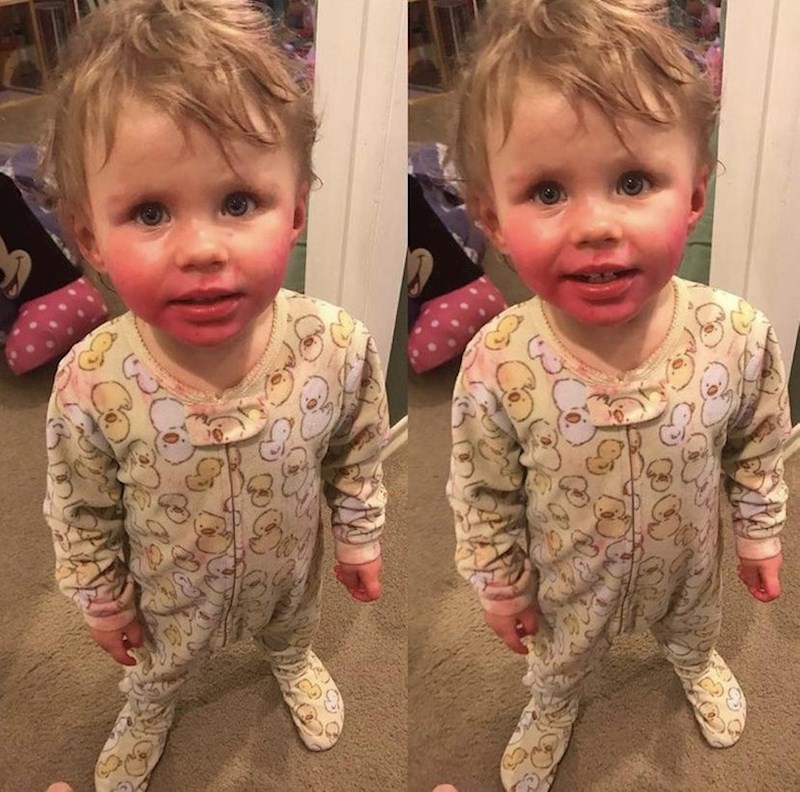 14. "Nikad neću zaboraviti dan kad mi je kćer uzela ruž i  pojela ga više od pola jer je bio lijepe boje..."