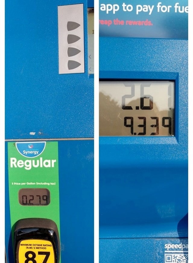 "Napunio sam si rezervoar do kraja i platio manje od 3 dolara jer netko na benzinskoj nije dobro namjestio decimale."