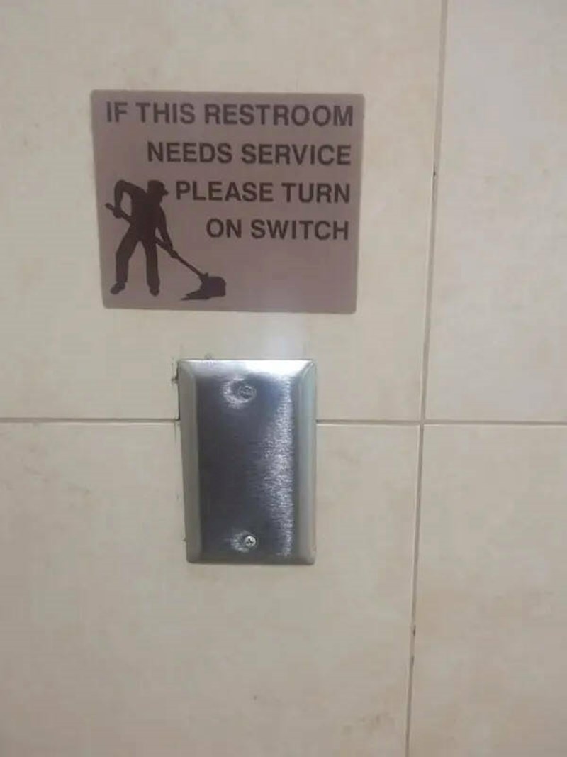 9. Piše da treba pritisnuti prekidač, a prekidača nema...