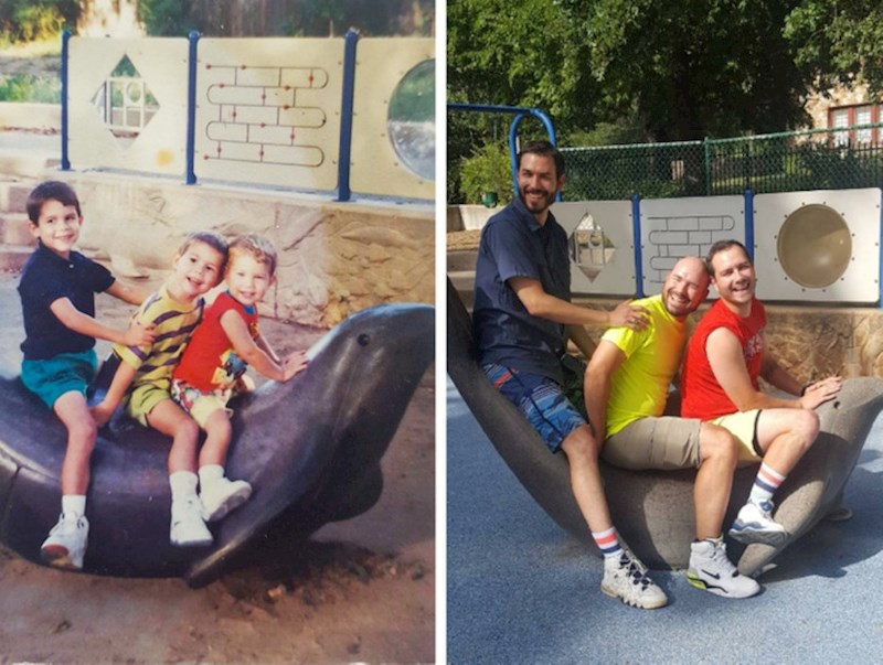 "Moja braća i ja u istom parku 25 godina kasnije"