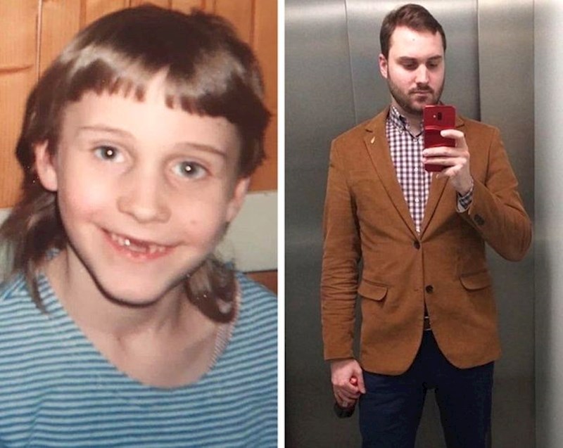 "Za ovaj moju "fantastičnu" frizuru kad sam imao osam godina je bila zaslužna moja mama. Srećom pa sad imam 30 i ne dopuštam joj da mi daje ideje kako da se šišam"