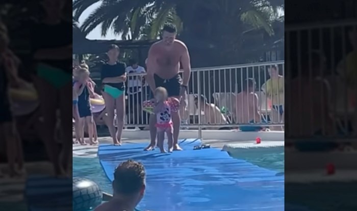 Djevojčica je htjela skočiti u bazen, a onda se dogodilo nešto potpuno neočekivano. Video je hit!