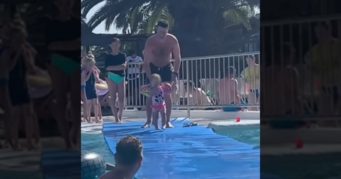 Djevojčica je htjela skočiti u bazen, a onda se dogodilo nešto potpuno neočekivano. Video je hit!