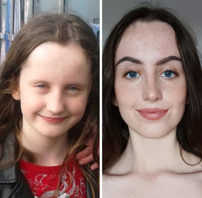 "Nedavno sam pronašla svoju fotografiju kad sam imala osam godina. Sad imam 19"