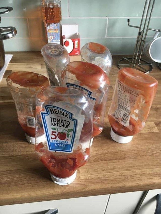 "Moj partner nikad, ali nikad ne potroši cijeli kečap iz pakiranja"