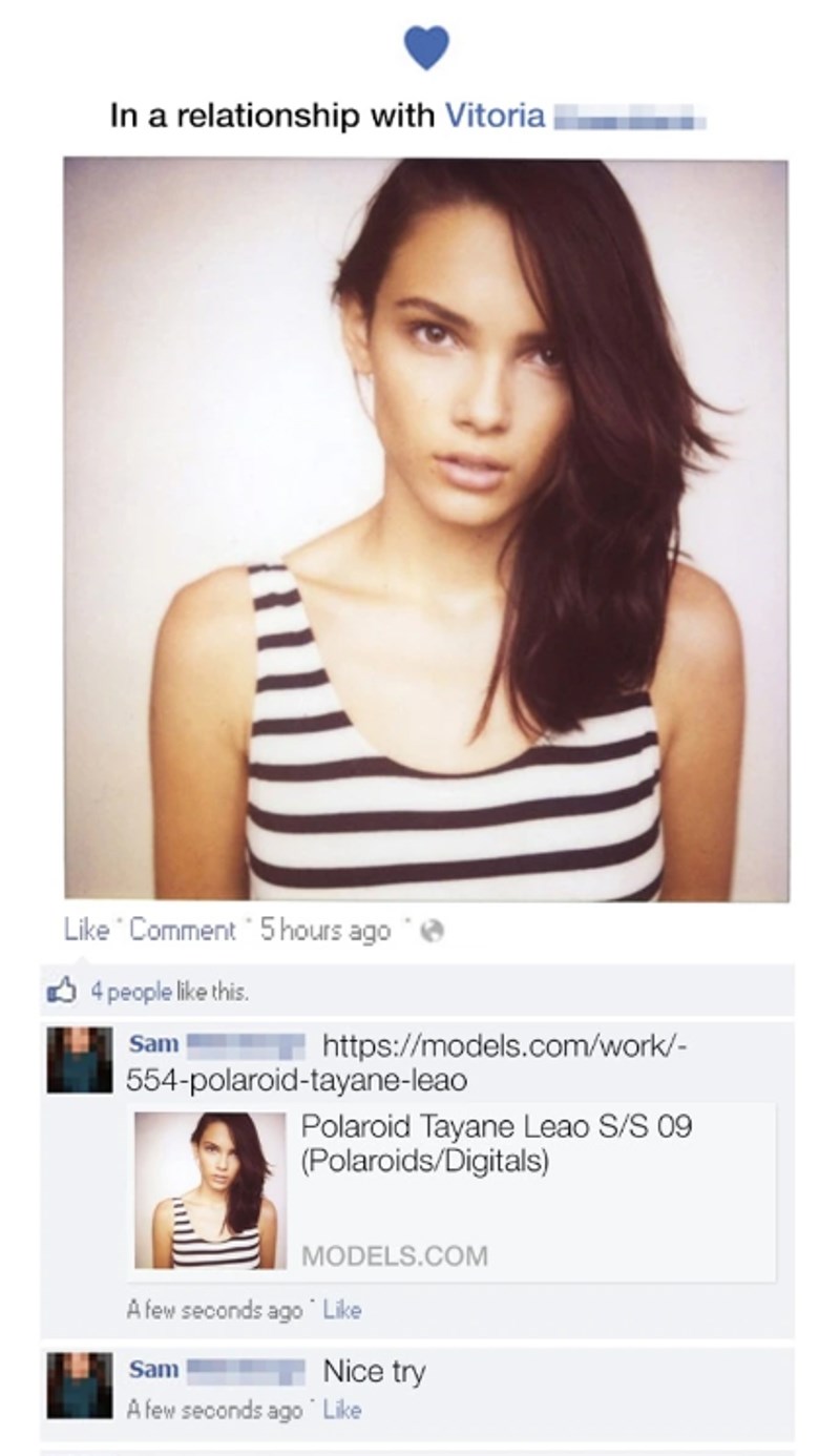 Njegova "nova" cura zapravo je poznati model...