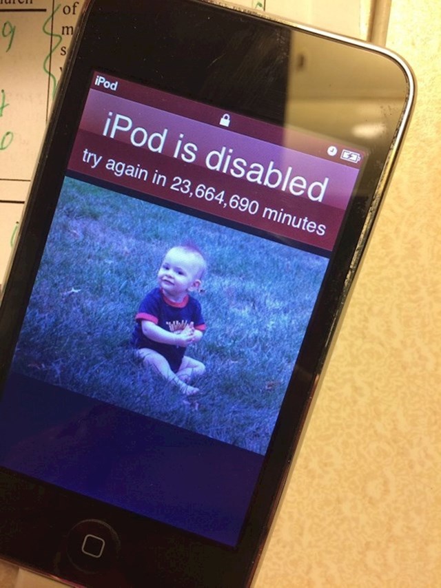 "Djeca su mi uspjela blokirati iPod na 45 godina..."
