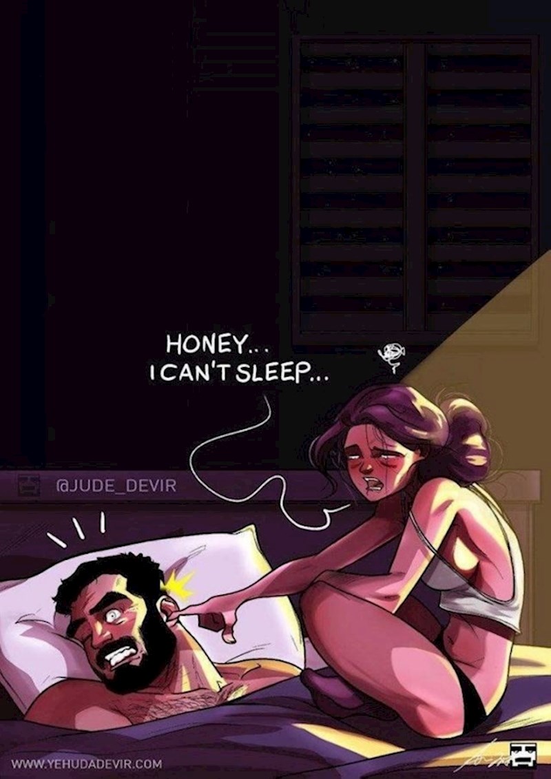 "Hej, ne mogu spavati."