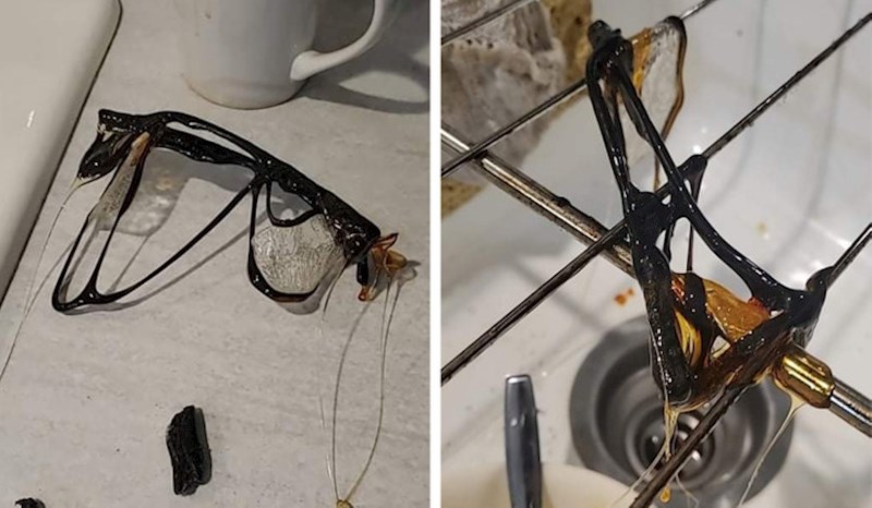 10. "Evo što se dogodi kad ostavljate naočale tamo gdje ne treba. Sam sam kriv"