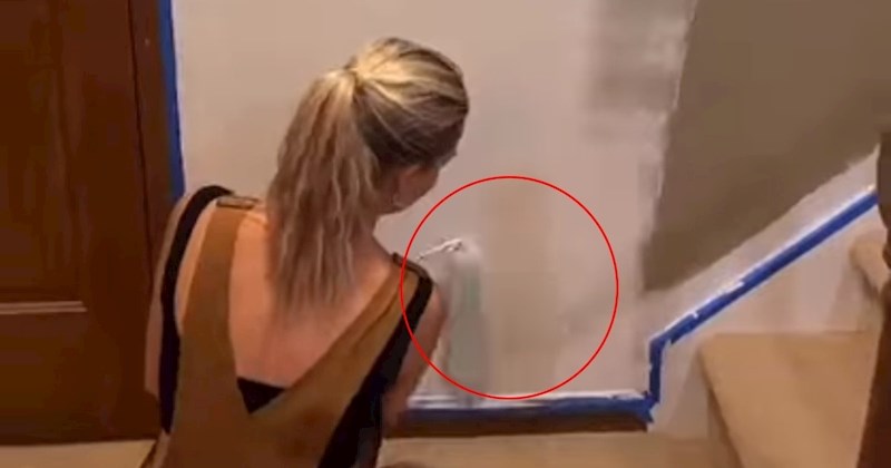 Video žene koja pokušava obojiti zid nasmijao tisuće, sve će vam biti jasno kad vidite što radi