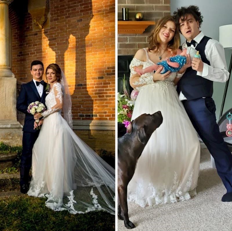 "Naša fotka za prvu godišnjicu braka, odlučili smo biti iskreni i pokazati kako stvarno izgledamo nakon bebe"