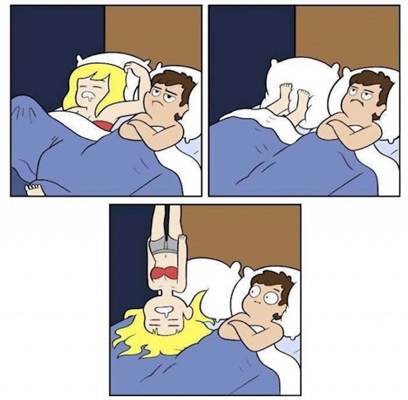 Čudne poze tijekom spavanja