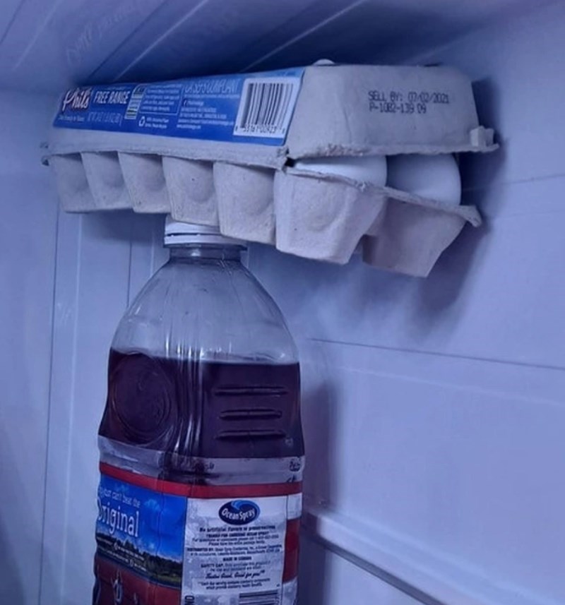 "Ali moji ukućani koji ovako stavljaju jaja u hladnjak..."