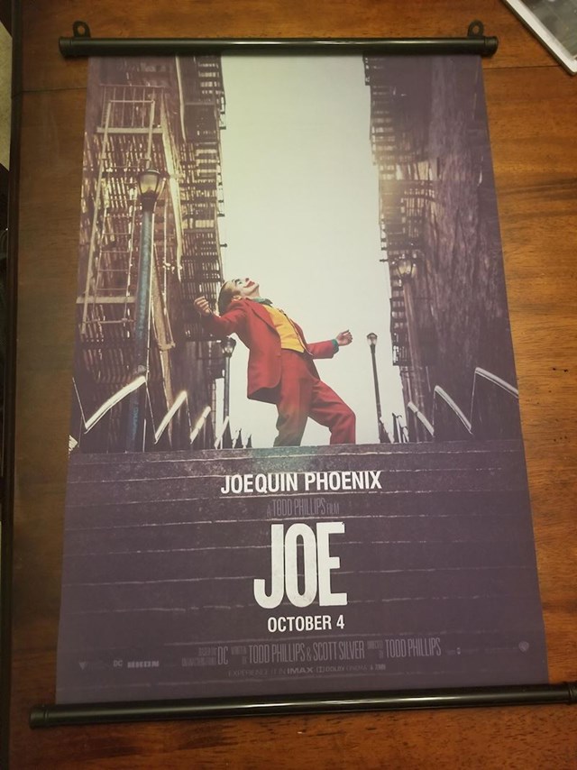 19. "Čekao sam šest mjeseci na ovaj plakat, da bi umjesto Joker pisalo Joe"