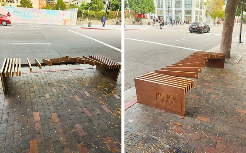 7. Netko je htio napraviti fora klupu, ali su na kraju napravili nefunkcionalnu klupu