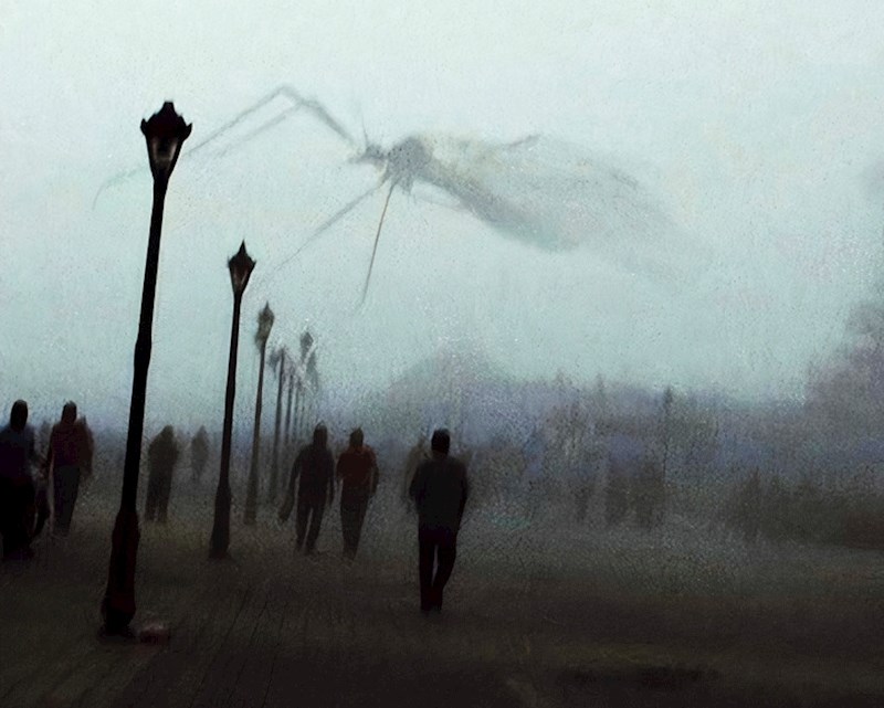 14. Izgleda kao da grad napada divovski komarac