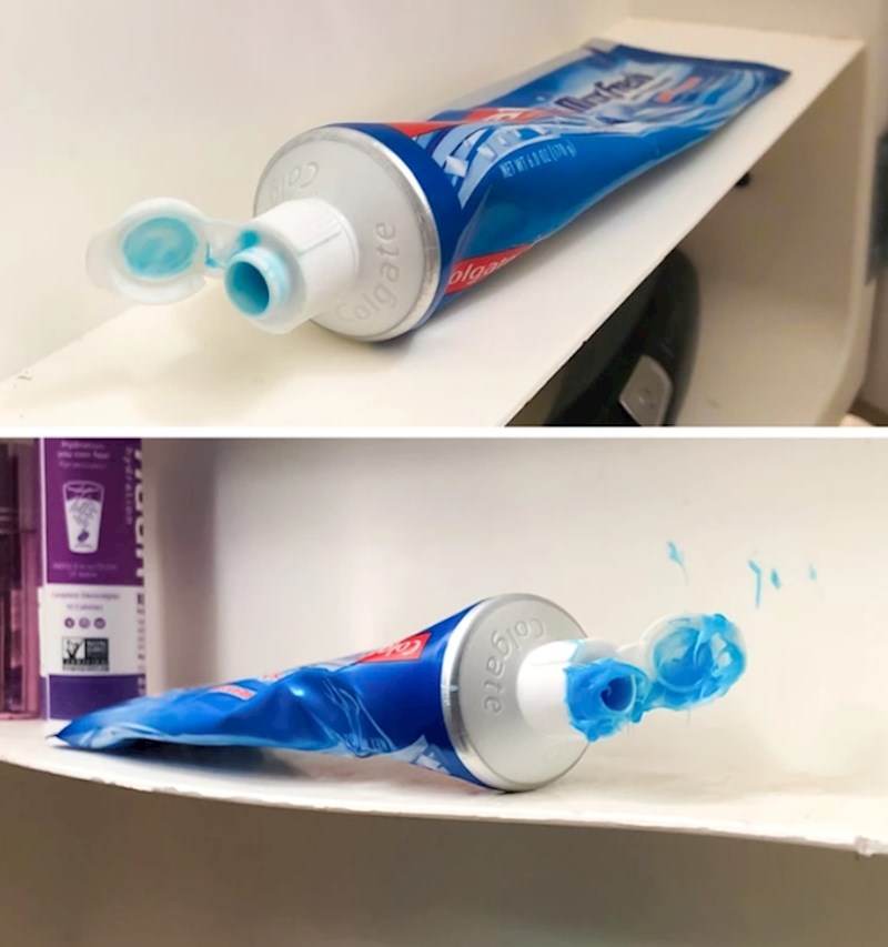 3. "Ježim se kad vidim kako izgleda pasta za zube nakon što je koristi moja cura"