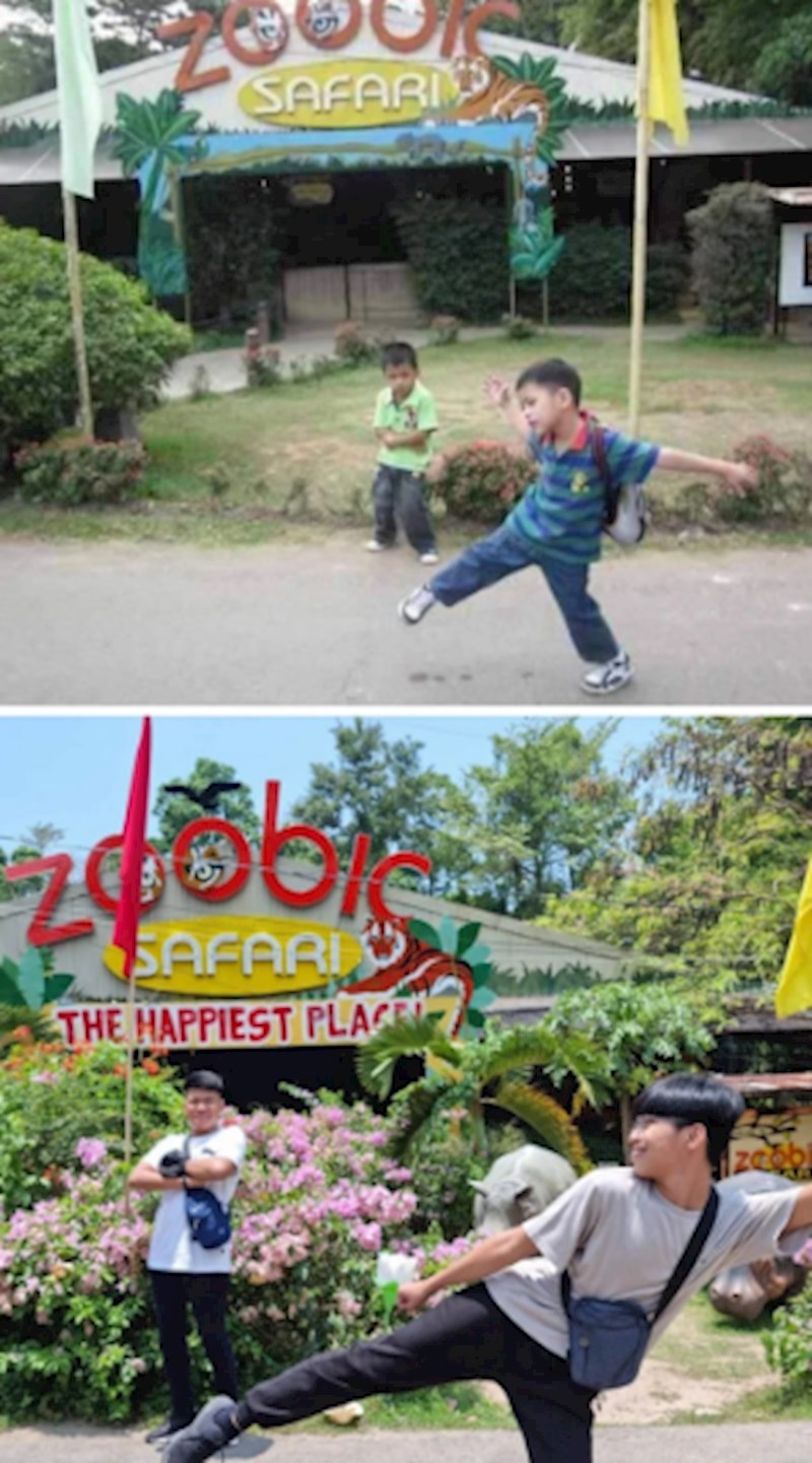 6. "Brat i ja smo odlučili rekreirati fotku od prije 10 godina. Mislim da smo uspjeli"