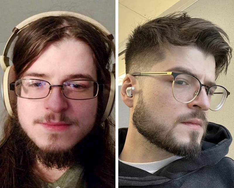 "Od 18 do 25 godina. Ošišao sam se, skratio bradu i konačno promijenio naočale"