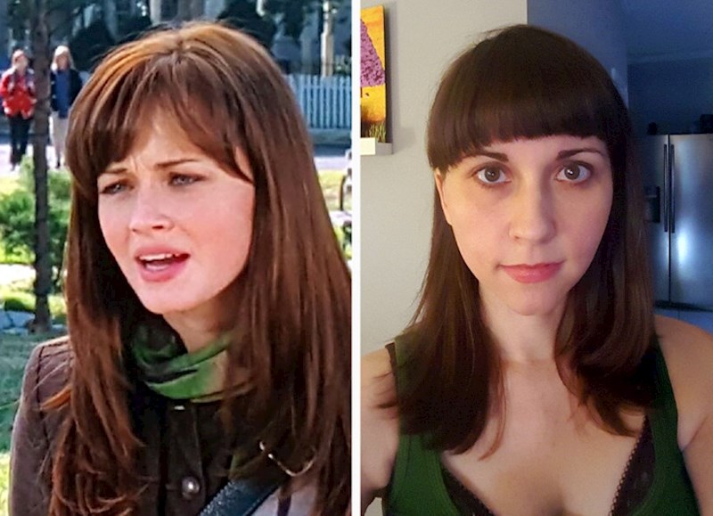 8. Inspiracija za frizuru (prva slika) i rezultat (druga slika)