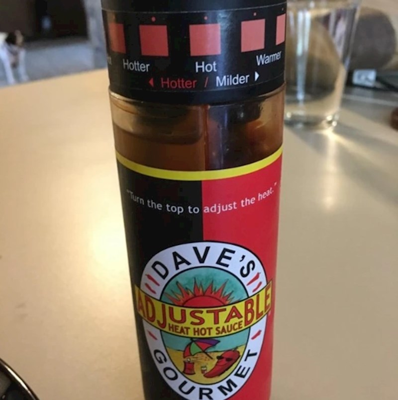 "Kupili smo ovu bočicu ljutog umaka i skužili da se može dozirati ljutina"