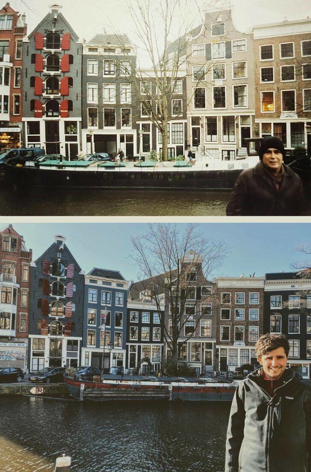 "Odlučio sam se slikati na istom mjestu kao i moj tata dok je bio u Amsterdamu."