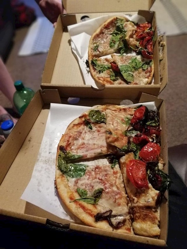 14. "Ovako su nam dostavili pizzu"