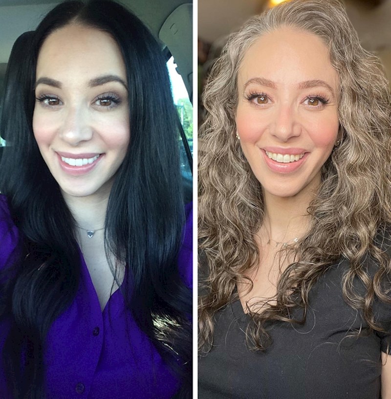 8. "Ako mene pitate, sada izgledam bolje nego kada sam prikrivala sijede!"