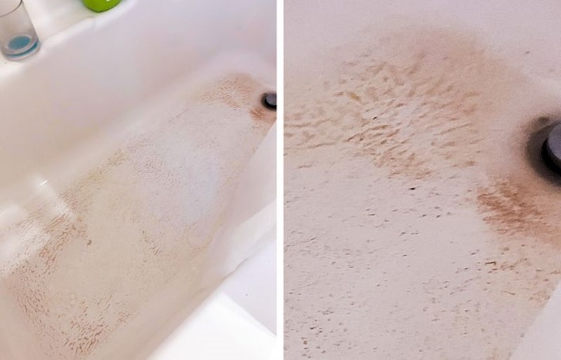 3. "Moj brat je došao doma za Božić i otuširao se. Ovo je stanje kade nakon njega..."