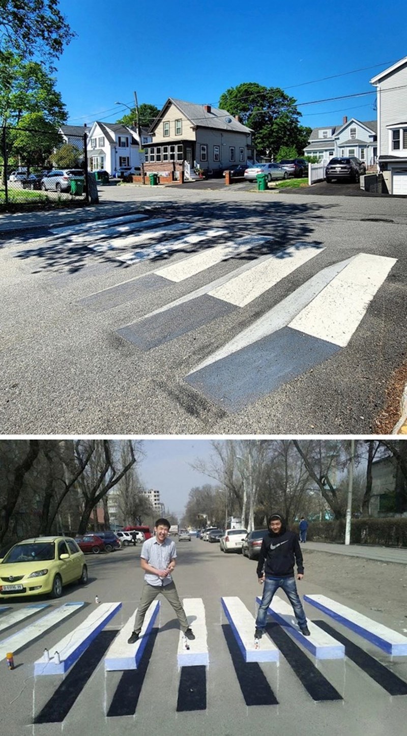 3D pješački prijelaz.