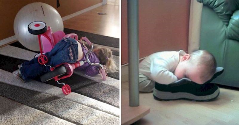 10+ klinaca koje je savladao san, zaspali su u presmiješnim pozama i na totalno čudnim mjestima