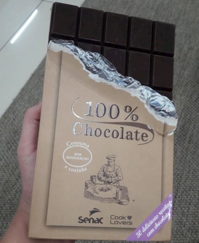 Naslovnica knjige o čokoladi