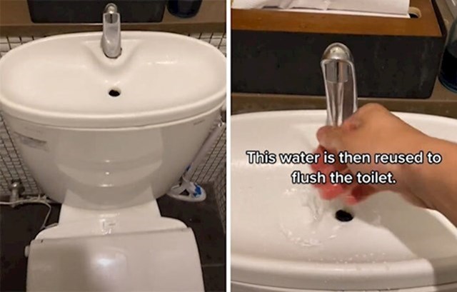 "Voda koju trošimo za pranje ruku odlazi u vodokotlić i ponovno se koristi u WC školjci."