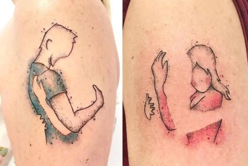 Osjećamo snagu ovog zagrljaja kroz ovu tetovažu