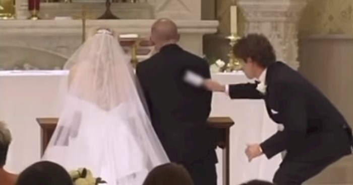 Snimka s jednog vjenčanja je apsolutni hit, nasmijat ćete se kad vidite što je napravio kum