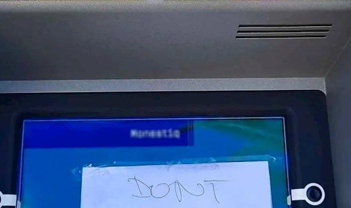 Ljude na Fejsu nasmijala poruka na bankomatu, sve će vam biti jasno kad vidite kako je napisana
