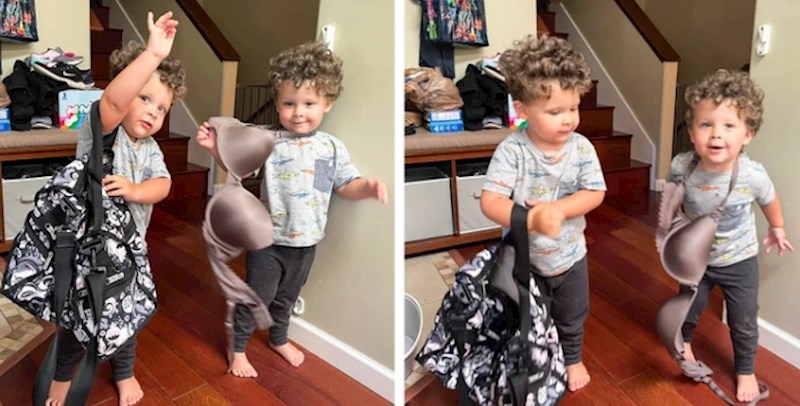 9. "Odlučili su se praviti da su mama. I od svega su uzeli mogućeg su se sjetili uzeti grudnjak"