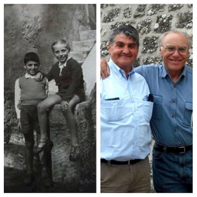 2. "Moj djed i njegov prijatelj iz djetinjstva su se ponovno vidjeli nakon 70 godina"