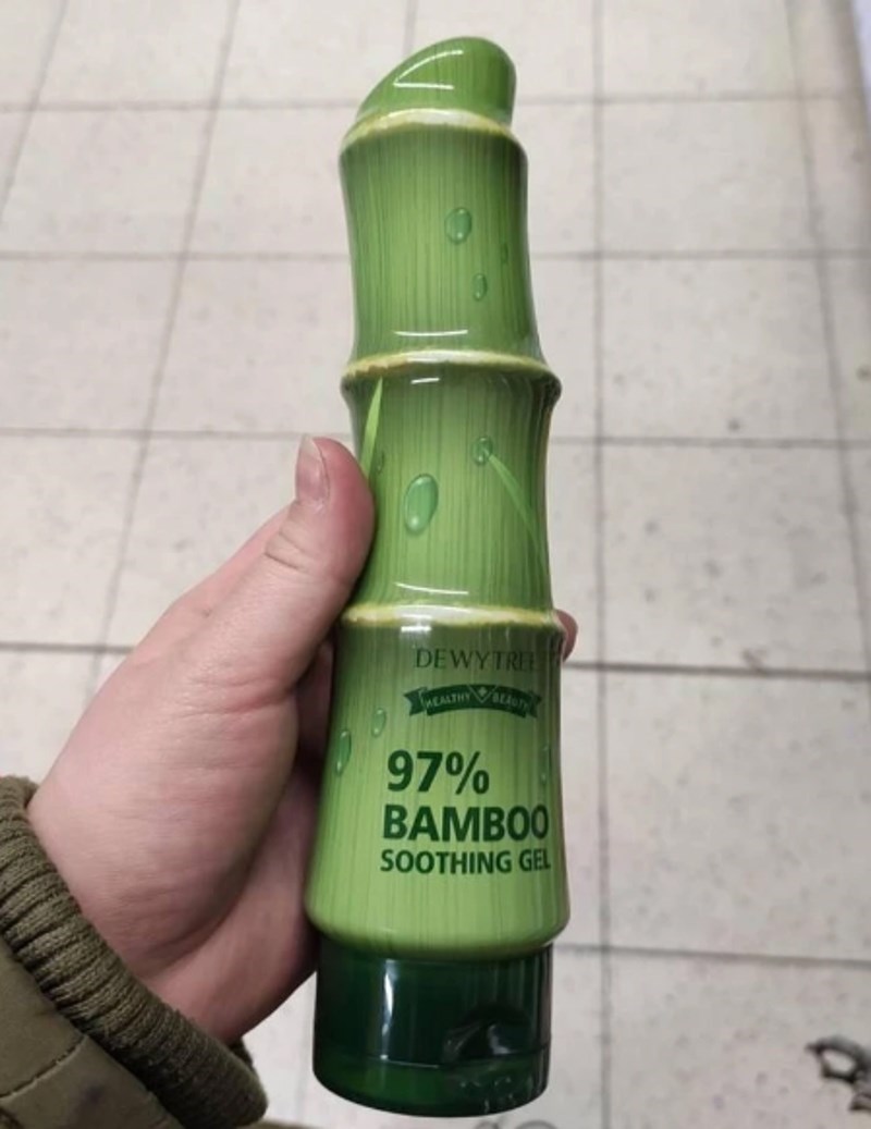 4. Šampon od bambusa u obliku bambusa.