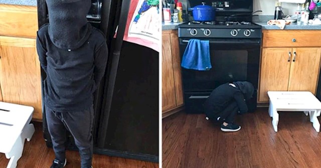 "Počeo se ovako oblačiti i motati po kuhinji jer misli da je ninja"