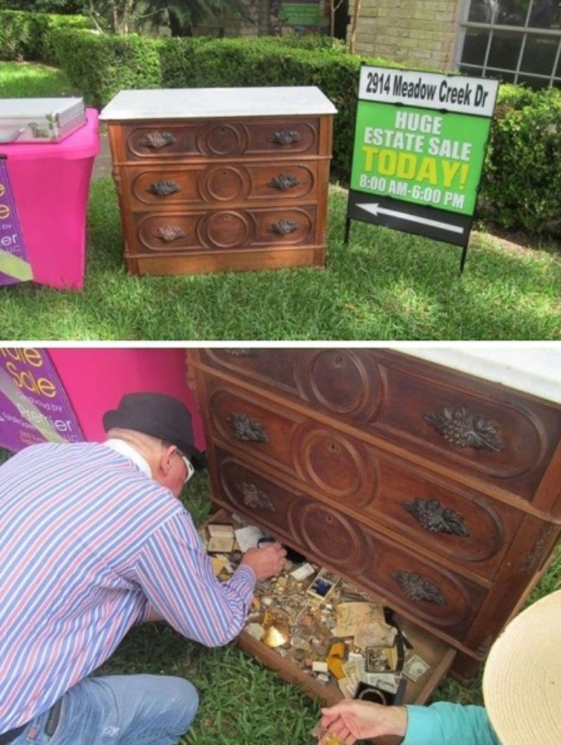 "Kupili smo komodu na dvorišnoj rasprodaji i u zadnjoj ladici pronašli pravo iznenađenje."