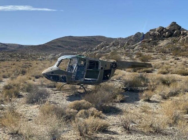 "Ugledali smo napušteni helikopter u poprilično lošem stanju."