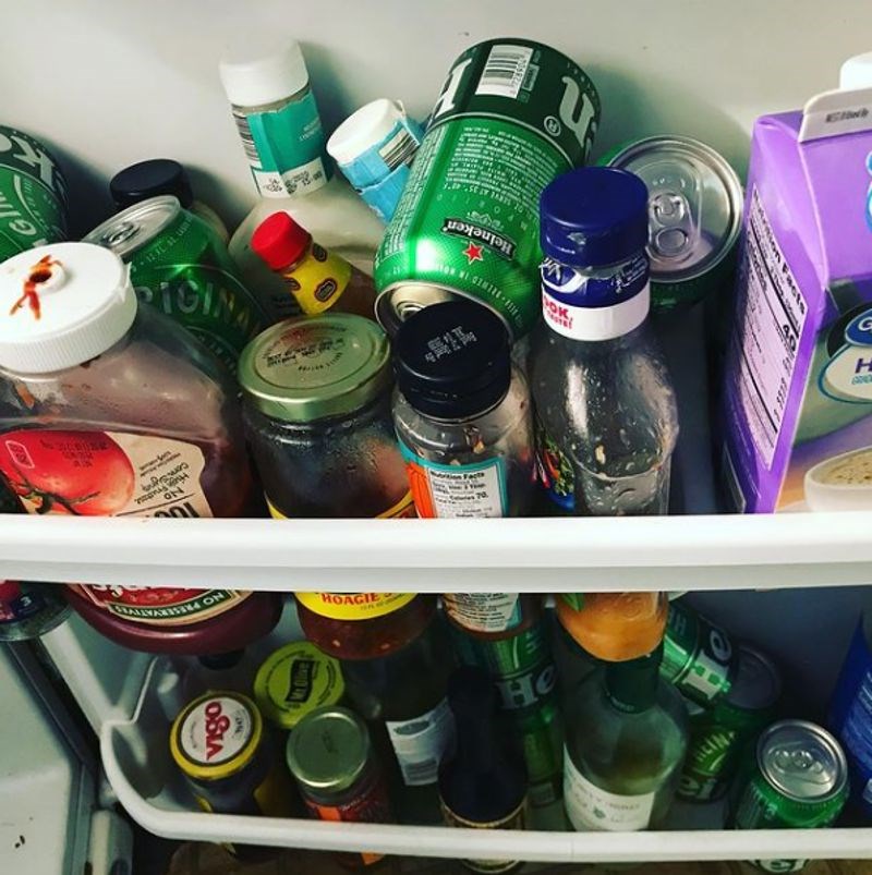 11. Ovako jedan tip "slaže" stvari u hladnjaku...