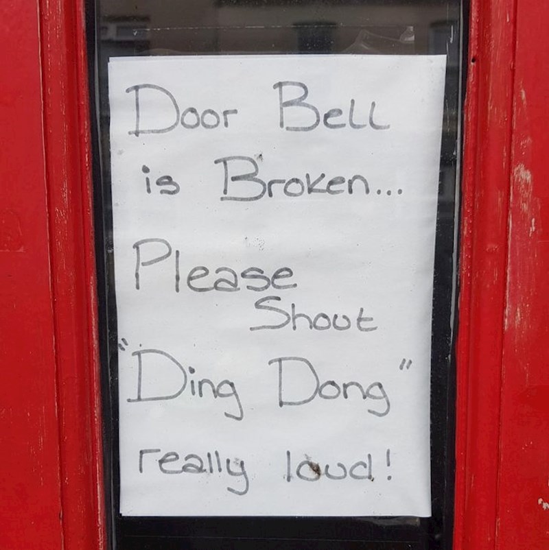 "Obavijest na ulaznim vratima mojih prijatelja je nešto što definitivno nisam očekivala vidjeti!"